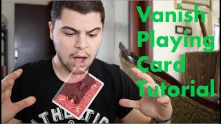 HOW TO VANISH PLAYING CARDS MAGIC TRICK